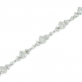 White Gold Diamond Bracelet 6.77ct TDW White Gold Diamond Bracelet 6.77ct TDW